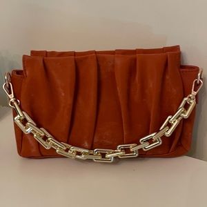 Pleated Satchel/Crossbody Bag